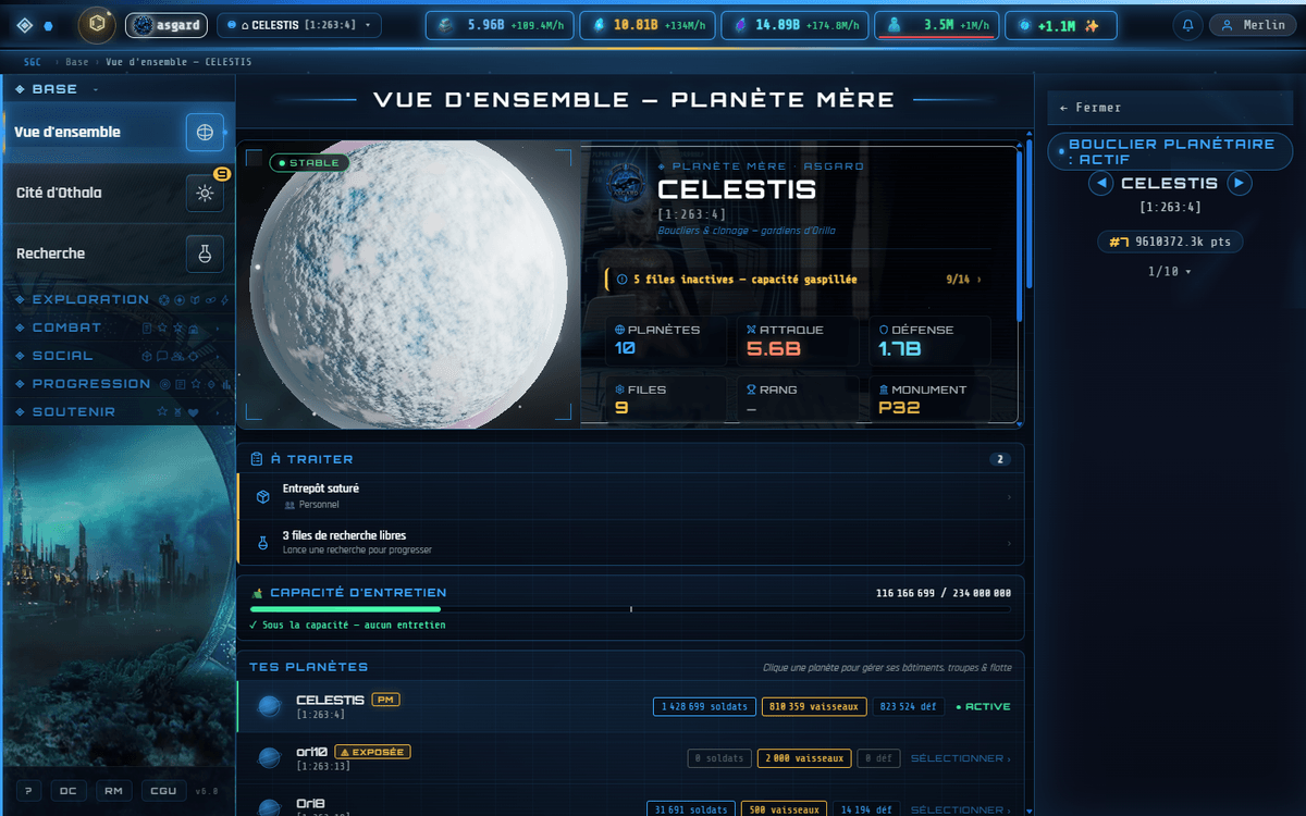 Stargate Civilisation — gameplay